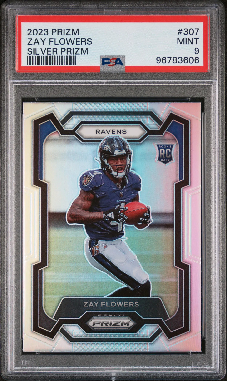 2023 Panini Prizm Zay Flowers #307 Silver PSA 9