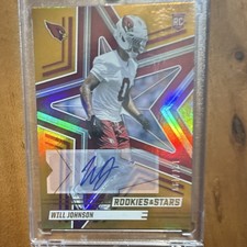 Panini 2025 Rookies & Stars Will Johnson Auto Orange /199 #198 Cardinals