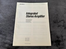 Instrukcja obsługi Sony do TA-F170 TA-F270 TA-F470 w dobrym stanie