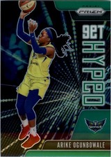 2021 Panini Prizm WNBA Get Hyped Prizms Green #2 Arike Ogunbowale - BSK