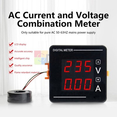 AC50 500 V Digital Current Voltage Dual-Display CH-72VA Embedded Digital Meter