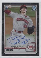 2020 Bowman Draft Chrome Picks Black Refractor 43/75 Bryce Bonnin Auto 4l3