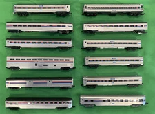Various N Scale Amtrak Cars - @LOOK - 12 cars total - LOT