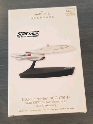 2012 Hallmark Keepsake Magic USS Enterprise NCC-1701-D 25TH ANNIVERSARY