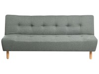 3-Sitzer Sofa Mit Schlaffunktion Stoffbezug GrüN Gesteppt Schlafsofa Alsten