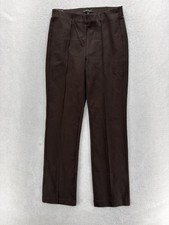 Banana Republic Ponte Dress Pants Womens M Brown Slim Leg Pull On Stretch Career