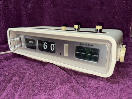 Panasonic Flip Clock RC 6551 Dator Vintage VERY NICE CONDITION