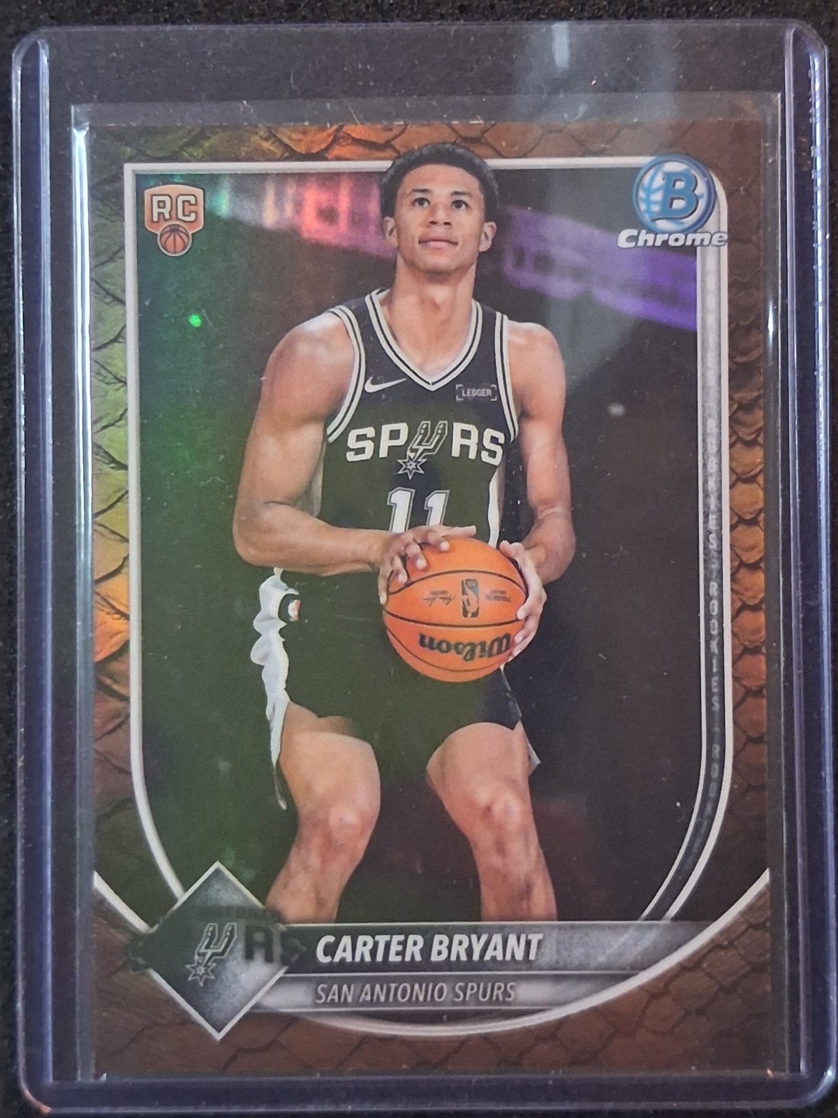 2025 Topps Bowman Chrome - Carter Bryant Reptilian Refractor #BCV-14 San Antonio