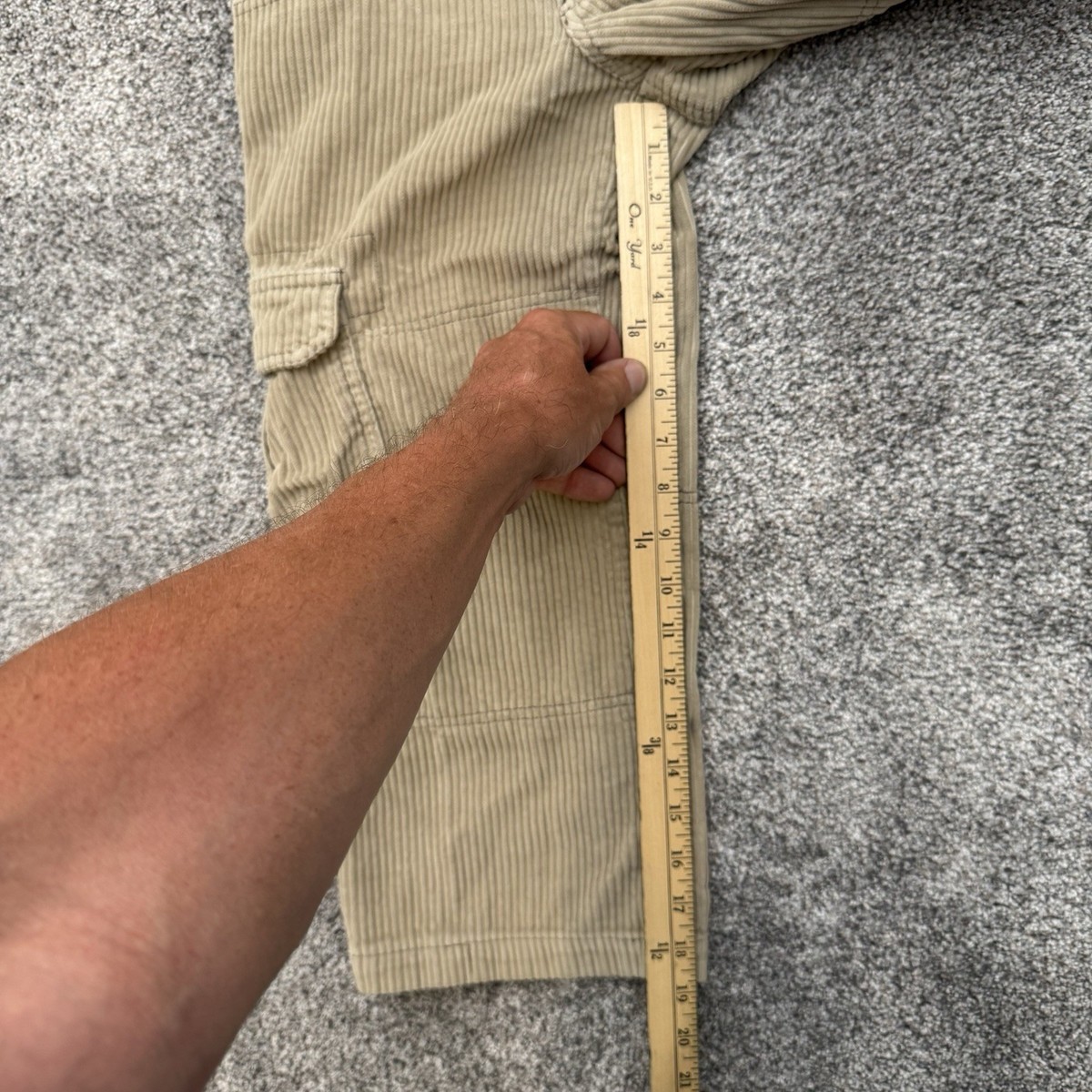 Pantalon Cargo Velours Côtelé Vintage Lee Pipes Garçons Taille 8 - Style Y2K Patineur, Occasion