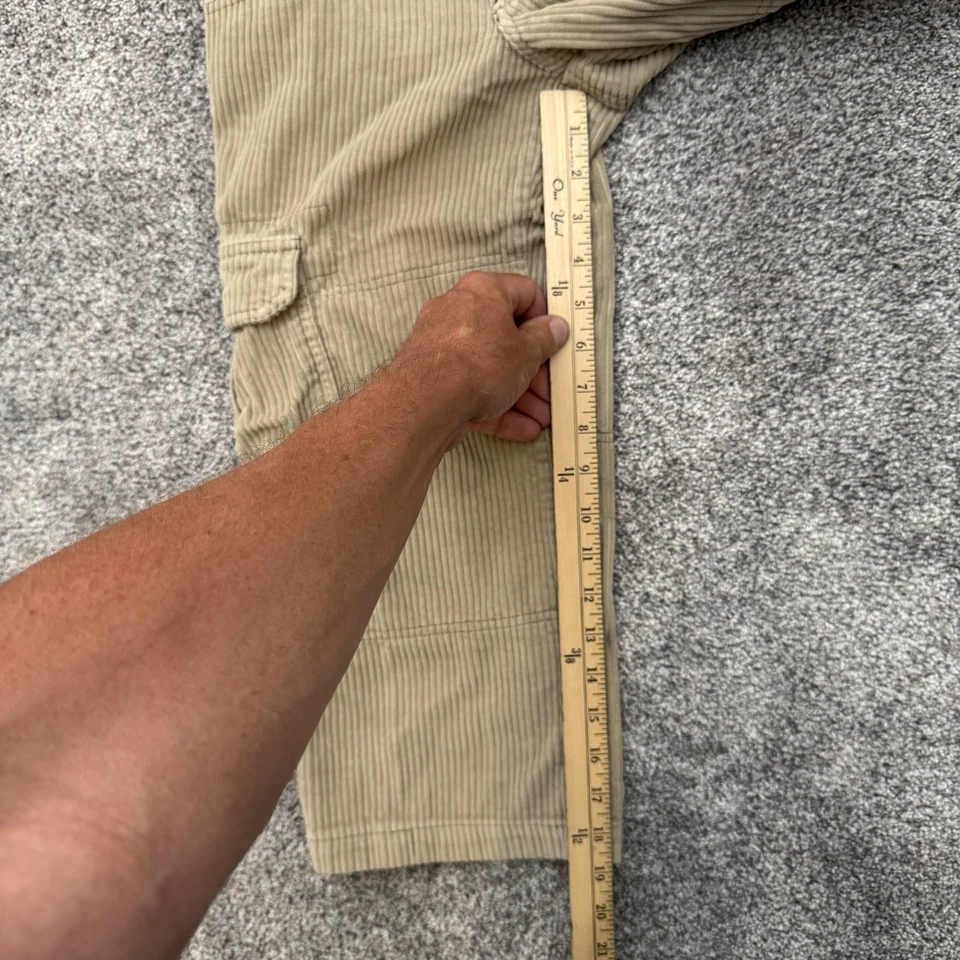 Vintage Y2K Lee Pipes Corduroy Pants Boys 8R Cargo Skater Utility Streetwear - Image 3 of 4