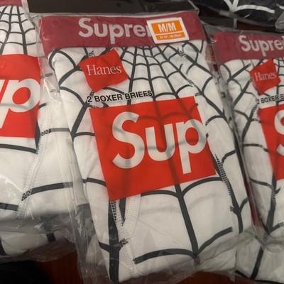 Supreme Hans Boxer Spider Web White Brand New In Hand Ready to