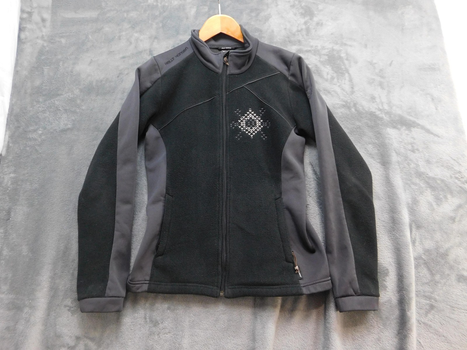 Helly Hansen Jacket Womens Small Black Gray Full … - image 1