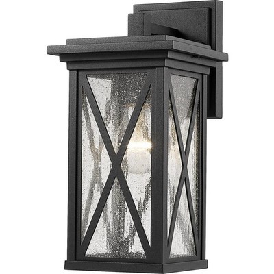 Z-Lite 583S-BK Brookside 1 Light 12.25 inch Black Outdoor Wall Light
