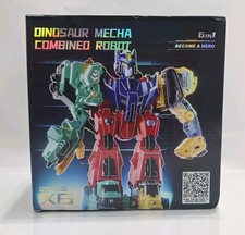 6-in-1 Transforming Dinosaur Combined Mecha Robot Toy Magnetic