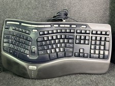 Microsoft Natural Ergonomic Keyboard 4000 v1.0 Wired USB KU-0462 Tested Working