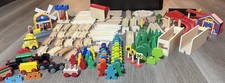 137Pcs Wooden Train Tracks Lot Railway Set Play compatible w/ Thomas Train Brio