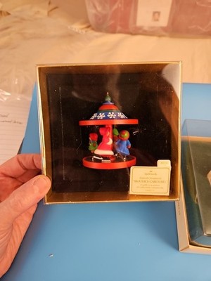 Lot of 2 Hallmark Carousel Series Ornaments / #4 & #5. (119)