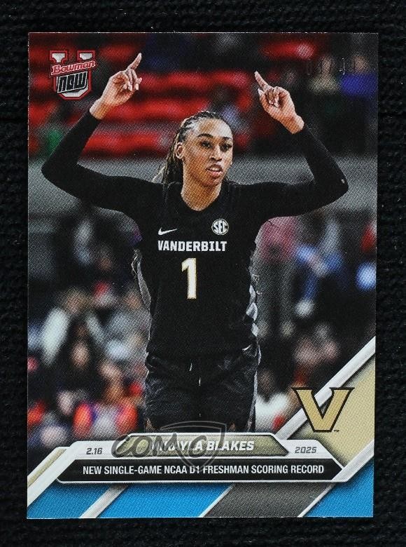 2024-25 Bowman U Now Blue 3/49 Mikayla Blakes #70 s5q
