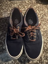Navy Blue Vans Men 6.5 Women 8.0