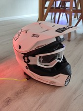 FC Moto Helm Weiß XXL mit Sena 3S und Brille...