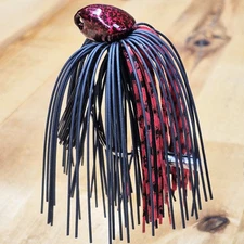 Bass Fishing Brush Jigs Living Rubber  1/4 to 1 oz. 13 Color Options Hand Tied