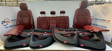 Mercedes C Class W205 Interior Seat Leather Electric Saloon Amg Red - Full Set