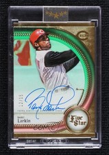 2025 Topps Five Star Auto Green 12/15 Barry Larkin #FSA-BL Auto HOF 05x8
