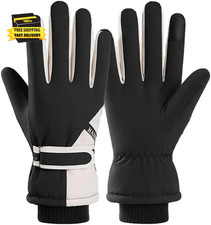 Winter Ski-Gloves for Men - Warm Water-Repellent Snow Gloves Cold Weather Snowbo