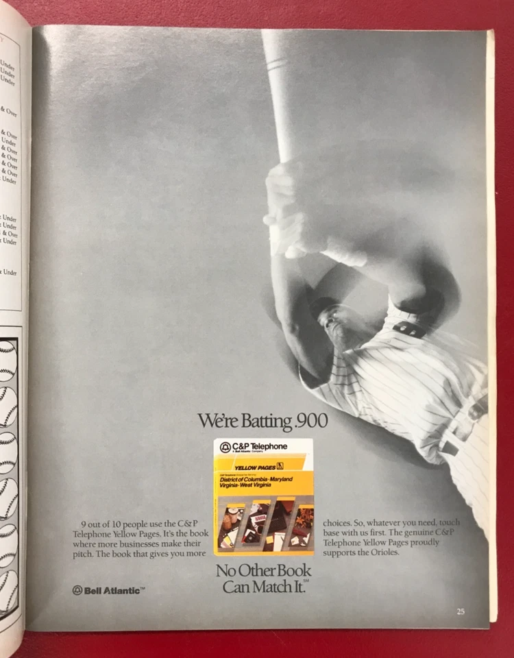 Dave Johnson Signed 1990 Game Program JSA Cert w/COA Baltimore Orioles MLB AUTO! - Image 2 of 4