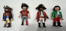 Playmobil Mixed Lot Of 3 Male Pirates  1 Soldier From Various Sets Or Bags