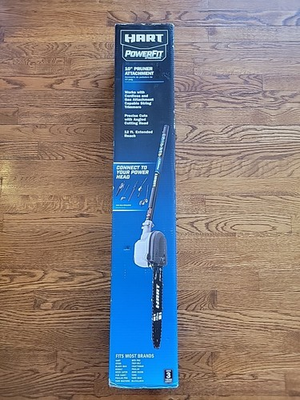 #ad Hart PowerFit 10” Pruner Pole Saw Attachment fits Most Capable Trimmer New $84.99