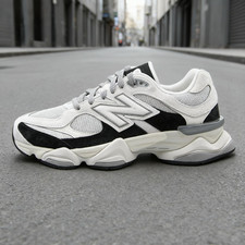 New Balance 9060 Unisex Sneakers, Running Shoes, Reflective, Black, White U9060J