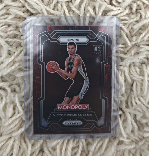 2023-24 Panini Prizm Monopoly #81 Victor Wembanyama Monopoly Red Pattern Icon