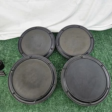 Lot of 4 Alesis/Simmons 8" surface 10" outer Drum Pad Tom SD7K SD5K  DM6 TESTED