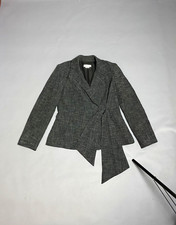 Dior D Uniforms Womens Asymmetric Tailored Blazer Jacket Lined Sz IT 42 US 6