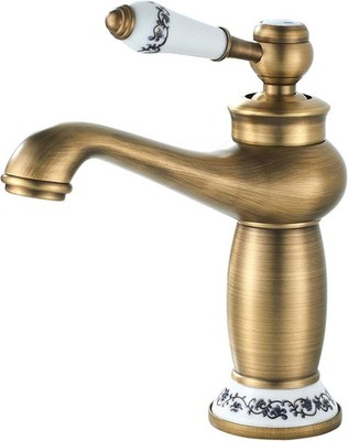 Bronze Waschbeckenarmatur Retro für Badezimmer Waschbecken Einhebelmischer An...