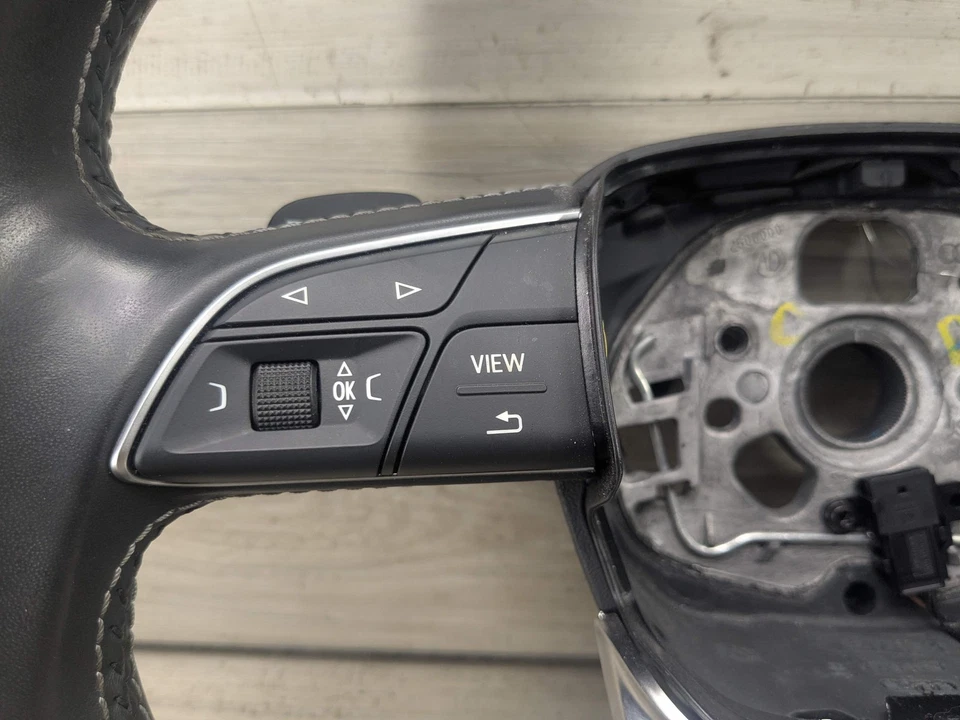 18-20 OEM AUDI Q5 SQ5 SPORT кожаный руль с переключателями и переключателями - Изображение 4 из 4