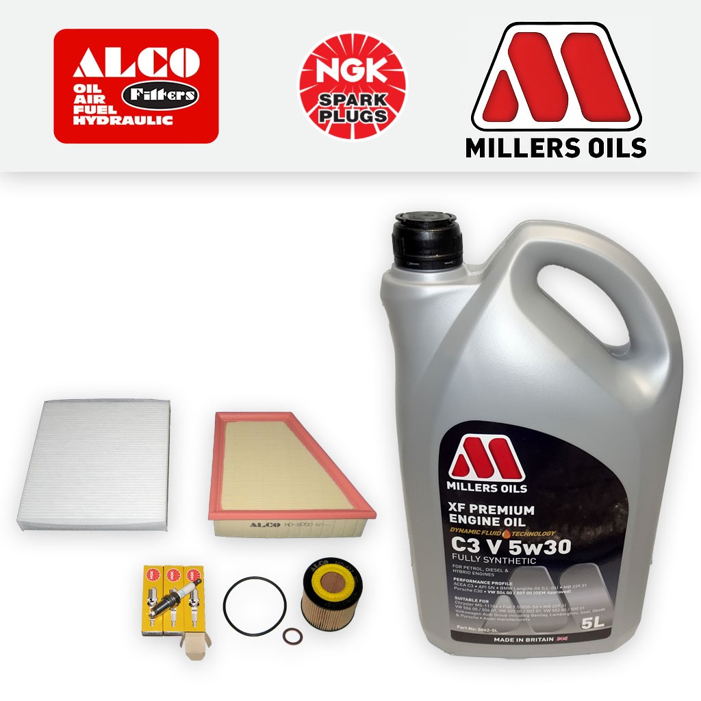 SERVICE KIT for SKODA FABIA 6Y 1.2 BMD OIL AIR CABIN FILTER PLUGS +OIL 2004-2007