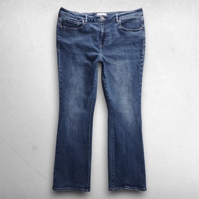 Dear John Jaxtyn High Rise Bootcut Jeans Stretch Denim Women 33 Blue Cowgirl