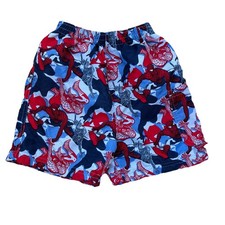 Marvel Spider-Man 3 Movie Swim Trunks Boys 4T VTG 2007 Camo Comfort Lined Pocket