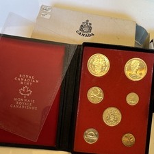 1971 Canada Double Dollar Specimen Set Short Beads / No Space Rim variety OGP