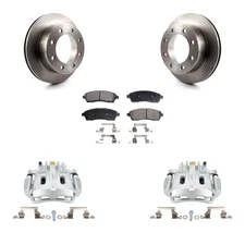 Rear Brake Rotors Pads Calipers Kit for Ford F-250 Super Duty 2000-2004 oe6A