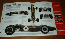 1967 Lotus 49 F1 Original Imp Brochure Specs Info 67-70 Racing