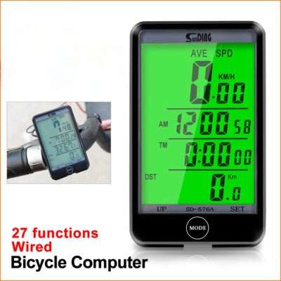 Bike Computer Wireless Cycling Computer Speedometer Odometer StopwatchWaterproof