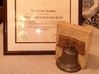 Military Vintage Distance Trophy With Certificate USS CV-9 1975 — photo 1