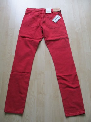 mens WRANGLER RED SLIM TAPERED DENIM 
