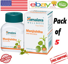  5 X 60  300 Tabs Himalaya Herbal Manjishtha For Skin Wellness FREE SHIP 