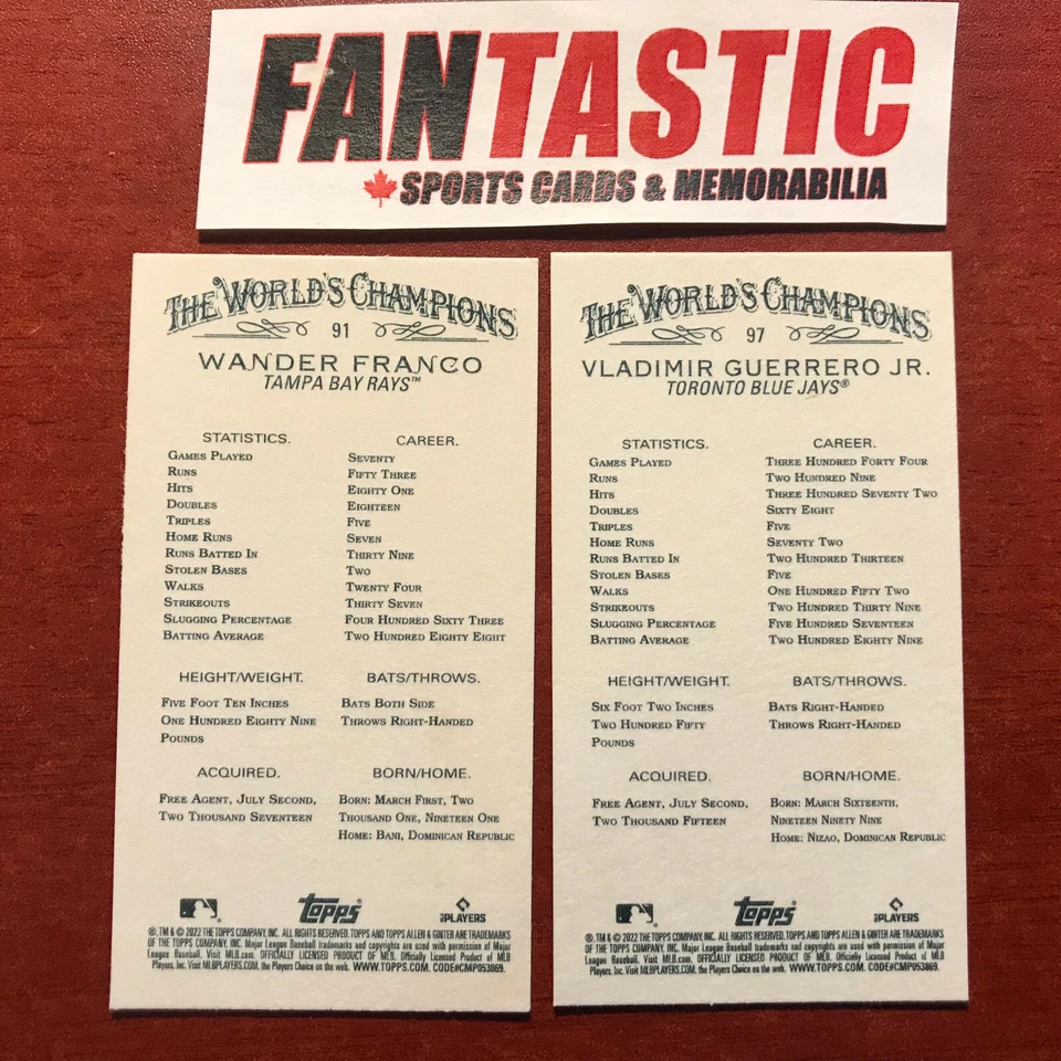 2022 Topps Allen & Ginter  Mini Parallel YOU PICK inc RC, SP etc - Image 2 of 2