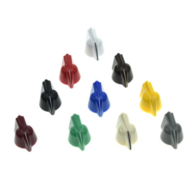 12x 1/4'' Vintage Raised Mini Chicken Head Knob Amplifier Effect Pedal Pots Knobs