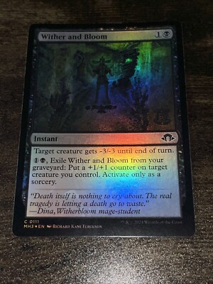 Wither and Bloom 0111 Foil Modern Horizons 3 MH3 MTG Magic The Gathering  S2824*